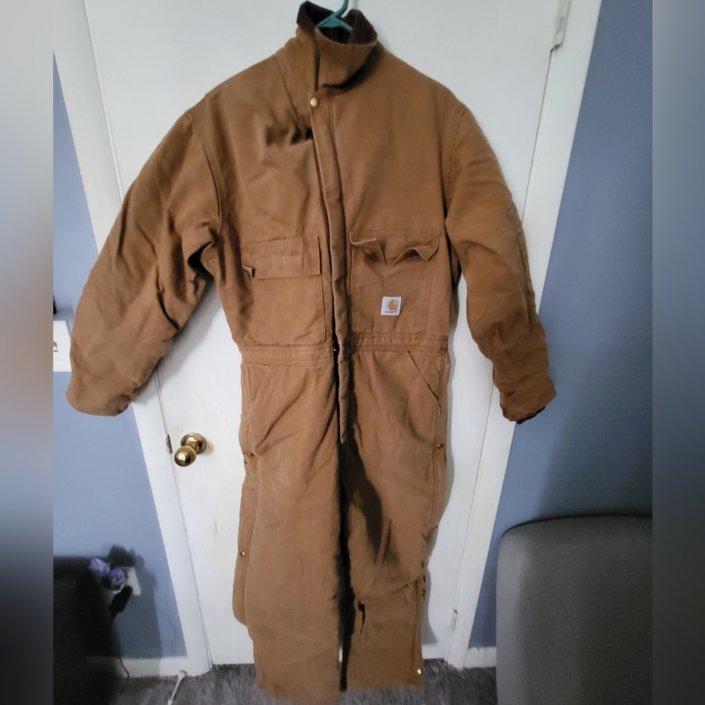 Carhartt washed duck insulated coveralls